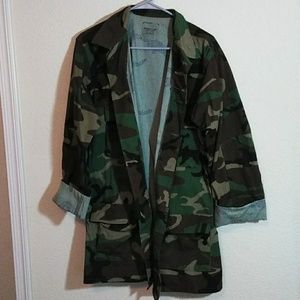 Military Camo Oversized Jacket